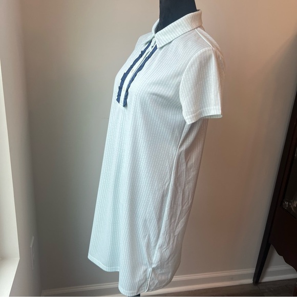 Simply Southern Mint Striped Short Sleeve Shift Dress - Large - Picture 11 of 12